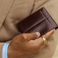 Leder-Bifold-Geldbörse - Poetic Justice