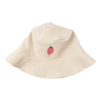 Fischerhüte aus Bio Baumwolle mit Erdbeere