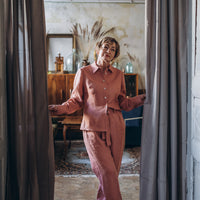 Klassische Hose mit Gürtel "Nora"