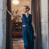 Leinenhose mit weiter Silhouette "Laima"