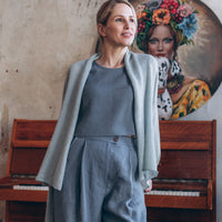 Kurze Weste mit breitem Ärmel