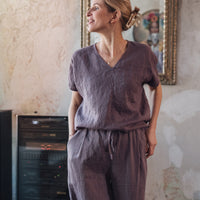 Leinenhose mit weiter Silhouette "Laima"