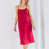 Slipkleid aus Leinen "Ruby"
