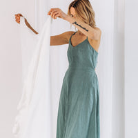 Sommerlicher Kleid aus Leinen "Liga"