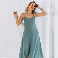 Sommerlicher Kleid aus Leinen "Liga"