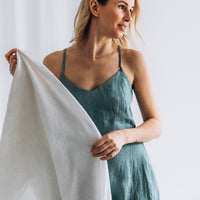 Sommerlicher Kleid aus Leinen "Liga"