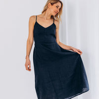 Sommerlicher Kleid aus Leinen "Liga"