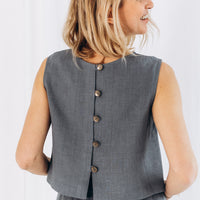 Crop Top aus Leinen "Julia"