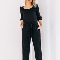 Klassische Hose mit Gürtel "Nora"