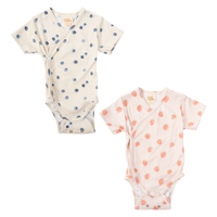 Kurzarmbody aus Bio Baumwolle in 2 Farben