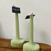 Geometrische Stabkerze aus Rapswachs