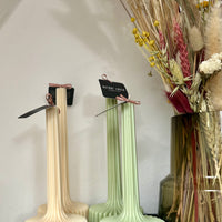 Geometrische Stabkerze aus Rapswachs