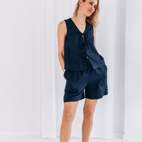 Kurze Leinenshorts "Billy"