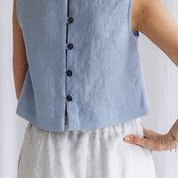 Crop Top aus Leinen "Julia"