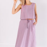 Crop Top aus Leinen "Julia"