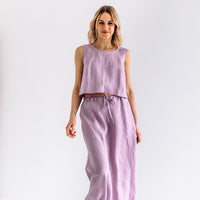 Crop Top aus Leinen "Julia"