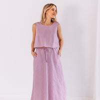 Crop Top aus Leinen "Julia"