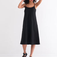 Ärmelloses Leinen - Midikleid in 2 Farben - The Baltic Shop