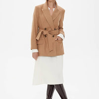 Blazer 'MILAN' - Premium - Wollmischung in Karamell - The Baltic Shop