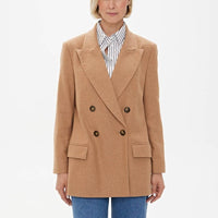 Blazer 'MILAN' - Premium - Wollmischung in Karamell - The Baltic Shop