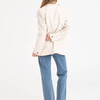 Blazer „SAN FRANCISCO“ - weiches, elfenbeinfarbenes Baumwoll - Leinen - The Baltic Shop