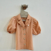 Bluse aus Leinen mit Puffärmel in 2 Farben - The Baltic Shop