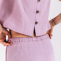 Bodenlanger Rock aus Leinen "Lina" - The Baltic Shop