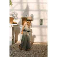 Breite Leinenhose in Khaki - The Baltic Shop