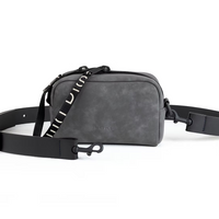 Everyday Kameratasche in dunkelgrau mit schwarzen Riemen