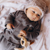 Cordjacke aus Bio Baumwolle mit Gans Stickerei - The Baltic Shop