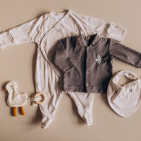 Cordjacke aus Bio Baumwolle mit Gans Stickerei - The Baltic Shop