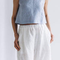 Crop Top aus Leinen "Julia" - The Baltic Shop
