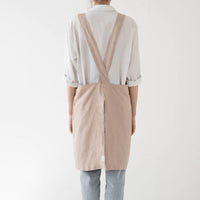 Crossback Latzschürze aus Leinen in viele Farben