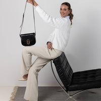 Damen Leder Satteltasche Umhängetasche - Villette - The Baltic Shop