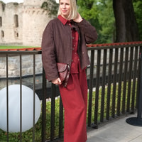 Klassisches Leinenhemd "Dina" mit Kokosknöpfe AW26