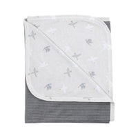 Decke für Baby aus Velour Bio Baumwolle in 2 Farben - The Baltic Shop