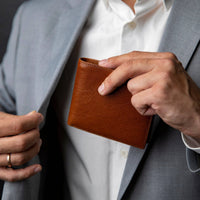 Faltbrieftasche aus Leder - Daniel
