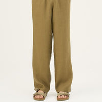 Entspannte Leinenhose in Khaki für Herren - The Baltic Shop