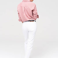 Entspanntes Hahnentritt - Hemd in Altrosa - The Baltic Shop