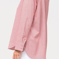 Entspanntes Hahnentritt - Hemd in Altrosa - The Baltic Shop