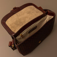 Geflochtene Ledertasche in Braun - The Baltic Shop