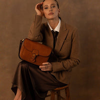 Geflochtene Ledertasche in Braun - The Baltic Shop