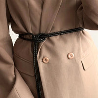 Geflochtener Ledergürtel in Schwarz – vielseitig & zeitlos - The Baltic Shop