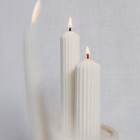 Gerillte Kerze aus Soja und Rapswachs in 2 Größen - The Baltic Shop