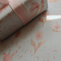 Geschenkpapier mit Rosen - Tulpen, 3 - teiliges Set - The Baltic Shop