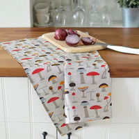 Geschirrtuch aus Leinen mit Pilzemotiv - The Baltic Shop