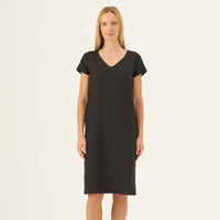 Goldenrod Kleid aus Leinen in Schwarz - The Baltic Shop