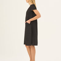Goldenrod Kleid aus Leinen in Schwarz - The Baltic Shop