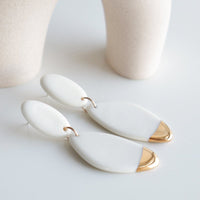 Handgemachte Porzellan Ohrringe - The Baltic Shop