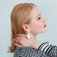 Handgemachte Porzellan Ohrringe - The Baltic Shop